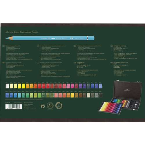 Faber Castell Albrecht D Rer K Nstler Aquarellstifte Holzkoffer Plus